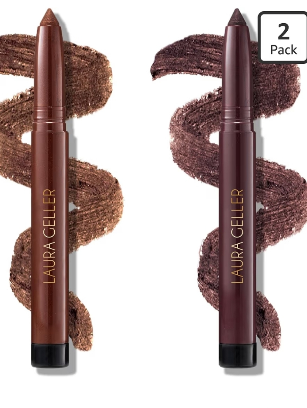 Laura Geller Dual Kajal Eyeliner Duo — Dark Brown & Smoky Amethyst